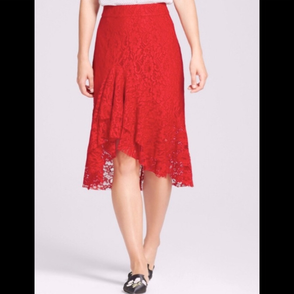 Lace Ruffled Skirt - Picture 2 of 6